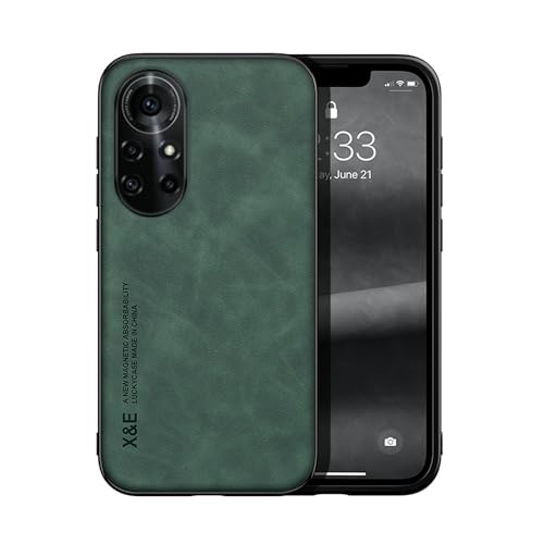 Lucyliy Compatible with Huawei nova 8 Pro Phone Case Skin-Friendly Feel, Built-in Magnetism, Anti-Drop Protection Green