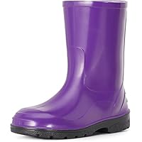 Ladeheid Children's Girl's Boy's Rubber Wellington Boots LA-939 (Purple, 1 UK)
