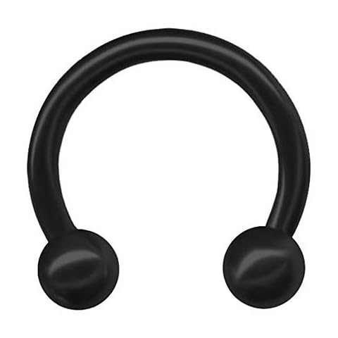 Gekko Body Jewellery Black Horseshoe Barbell Cover