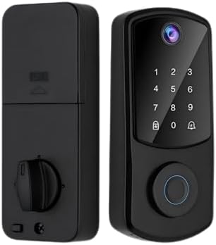 Serrure de porte WiFi intelligente à empreintes digitales avec ca...