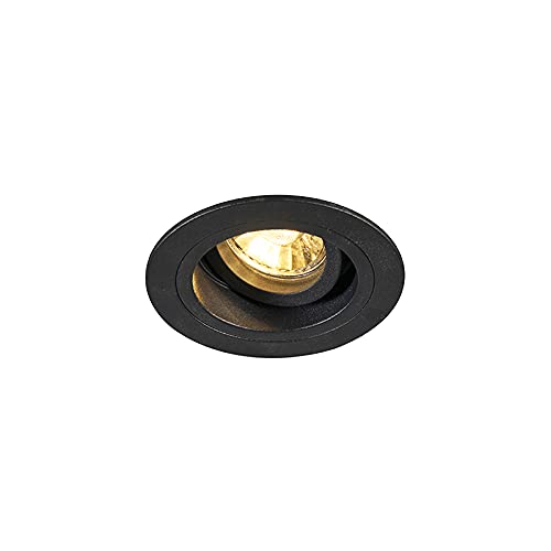 Qazqa recessed Spotlight, Downlight - 92700 -, gu10, max. 50W, 9.2cm, Ideal for Hall Way, Kitchen and Bedroom, Set of 6