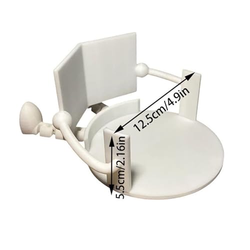 Toilettenpapierhalter for Lesen, kreativ geformter Cartoon-Toilettenpapierhalter, witzige Aufbewahrung for Seidenpapierrollen – süßes Badezimmer-/Wohnzimmerdekor(Black)