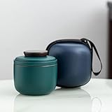 ACCESSOIRES COMPLETS : Une théière, une tasse et un sac de rangement pratiques à transporter, sûrs et faciles à ranger, adaptés aux voyages en plein air. Grâce à l'emballage pratique du sac de voyage, vous obtiendrez des services à thé en verre de haute qualité pour profiter de vos loisirs en famille et entre amis.