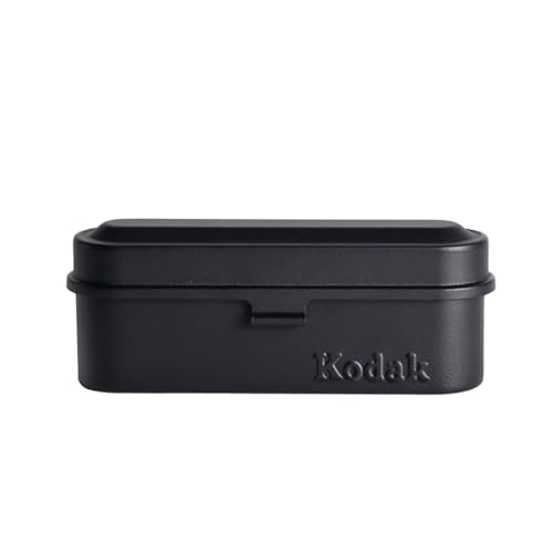 Kodak Steel 35mm FIlm Roll Case, Holds 5 Rolls (All Black)
