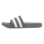 Shoe Zone - Adults Grey & White Stripe EVA Slider - Size 8 UK - Grey