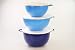 Produktbild TUPPERWARE Rührschüssel Maximilian 10,0 L blau-weiß + 7,5 L blau + 4,5L blau