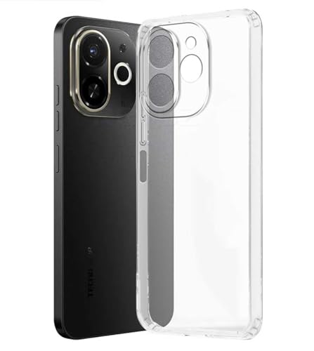Image of Bintage Soft Rubber Back Cover Compatible Model for Tecno KL8h / Spark 30C 5G - Transparent