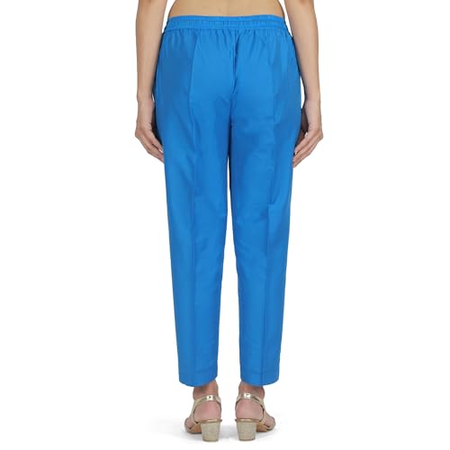 Image of Trouser Pants for Women,Stylish Trousers for Woman for Kurti Relaxed & Regular Straight fit Palazzo,Ethnic Bottom Formal Pants for Women Office wear Casual & Daily Use
