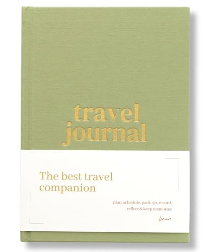 Lamare Travel Journal for Women & Men - Travel Scrapbook, Adventure Journal, & Trip Planner with Pockets