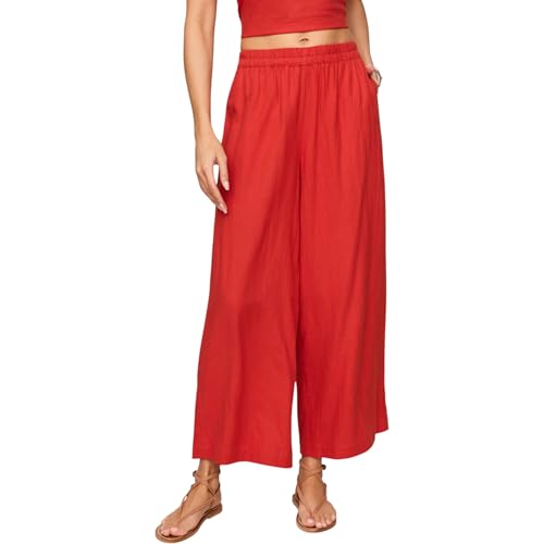 Amazon.com: Z SUPPLY Women's Scout Linen Pant Chili Pepper L