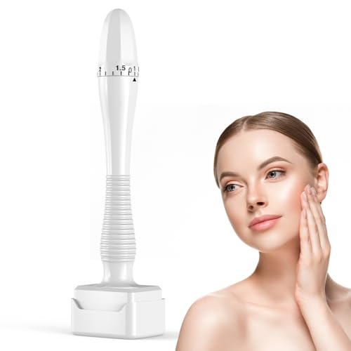 FLETUTE Derma Stamp & Microneedling Pen Pro - 140 Titan-Nadeln Dermastamp/Dermapen für Gesichtsverjüngung, Haarwuchs & Körperpflege (Dermatologisch geprüft)