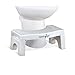 Squat N Go 7” Folding Squatting Stool | The Only Foldable Toilet Stool | Convenient and Compact – Great for Travel | Fits All Toilets, Folds for Easy Storage, Use in Any Bathroom | White Color |