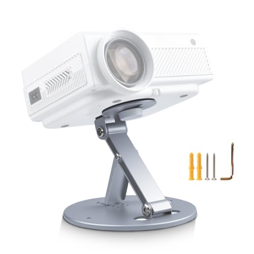 Image of ZDSSY Mini Projector Stand Table, Desk, Wall and Ceiling Mount, Ultra-Stable with Easy Setup, Compact Portable, Compatible with Most Projectors for Home,Outdoor,Office (1/4-Inch Screw,Sliver)