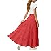 Girls Cute Bow Tiered Flowy Maxi Skirt Elastic High Waisted Summer Boho A-Line Long Swing Beach Skirts for 4-15 Years