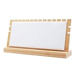 TANG SONG 4.9' x 9.8' Horizontal Bamboo Leather Soft Mat - Necklace Display Stand Organizer for Multiple Bracelets & Chains - Jewelry Storage Holder for Home (White, Small)