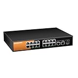 keepLiNK Le commutateur Gigabit PoE à 16 ports est un commutateur réseau haute performance avec 16 ports de commutation PoE, 2 ports de liaison montante et 1 emplacement SFP. Chaque port de commutateur Ethernet offre jusqu'à 30 W de puissance, prenant en charge les normes IEEE 802.3at/af.