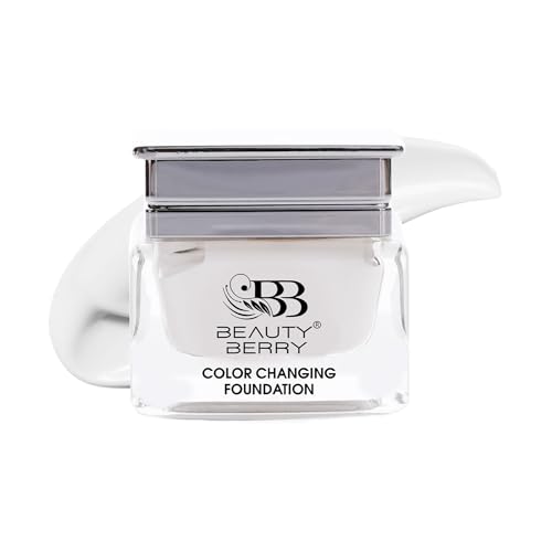 Image of Beauty Berry Color Changing Foundation - 30g | Flawless Color Changing with Satin Finish, Makeup Base Moisturizing, Long Lasting Waterproof Foundation for Women