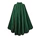 yolsun Women Medieval Stand Collar Cape Medieval Renaissance Cloak Vampire Cape Victorian Cloak for Halloween Cosplay (Vintage Green, 110CM/ 43.3")