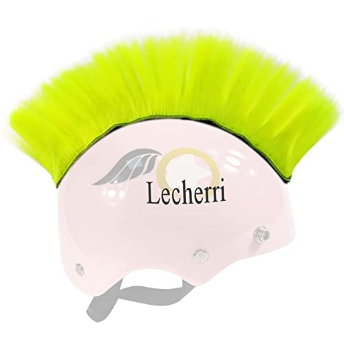 Lecherri Hawk for Helmet 1PC Helmet Accessories Helmet Mohawk Hair Decoration for Motorcycle Helmet Bicycle Helmet Ski Helmet Neon Color (Helmet Not Included)