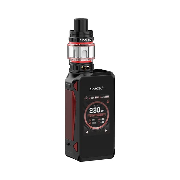 Smok G-Priv 4 Kit | Vaping with Huge Clouds of Vapor | Touch Screen | Supported by Two Replaceable Batteries (Not Included) | 2ml Cartridge No Nicotine (Black)