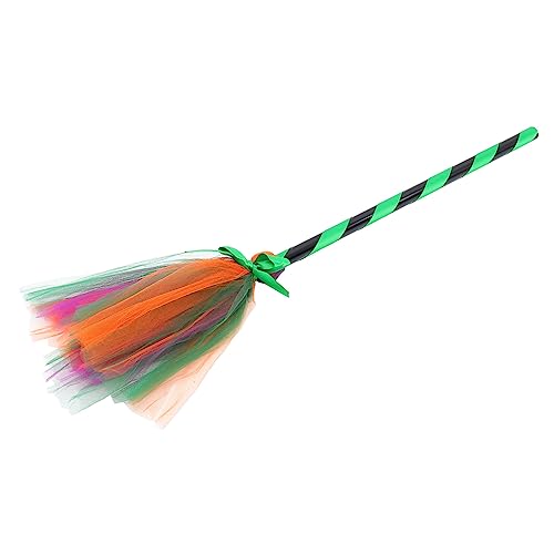 Beavorty Dancing Witches Broom Toy Plastic Wizard Broom Halloween Decor Boys and Girls for Halloween Party