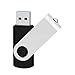 Produktbild RAOYI USB 3.0 Stick 64GB, USB Flash Drive Flash Laufwerk Meomory Stick, Speicherstick mit Metalldeckel 360° Drehbar Design für Laptop/PC/Autoradio (Schwarz)