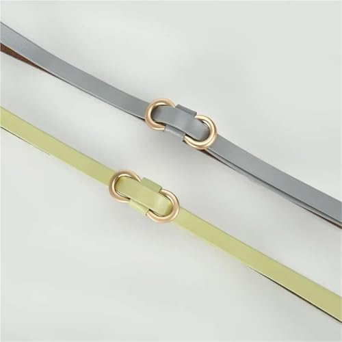 Women's Decorative Belt Women Leather Thin Waistband With No Hole Design Decorative Belt With Waist Seal Two-layer3