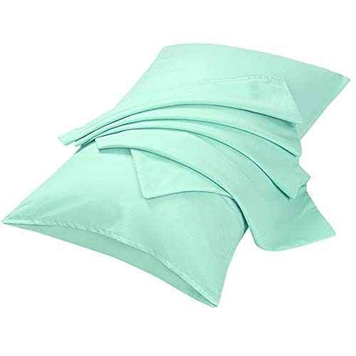 uxcell 2 packs taies d'oreiller microfibre double brossée fermeture enveloppe standard
