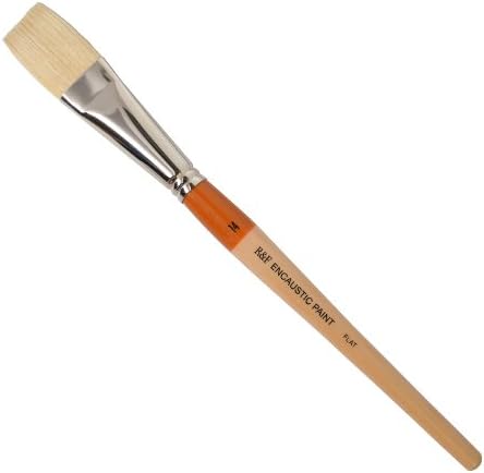 R&F Handmade Paints Encaustic Flat Paintbrush, No.14