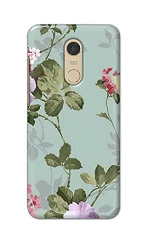 Image of Printed Hard Back Cover Case for Mi Redmi Note 5 Back Cover (Floral Painting) -1302