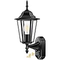 Lamomo Motion Sensor Outdoor Lights, Upgrade Dusk to Dawn Exterior Light Fixture Wall Mounted, 100% Anti-Rust Aluminum Waterproof Porch Lights for Patio Front Door Garage