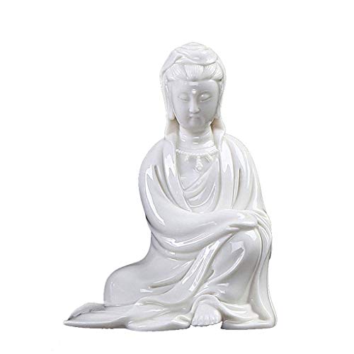 Sculpture classique de Bouddha antique en céramique fine Guanyin ZWCHGJ