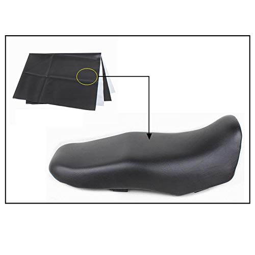 Funda de sillín de moto universal impermeable de piel negra resistente para motos 7