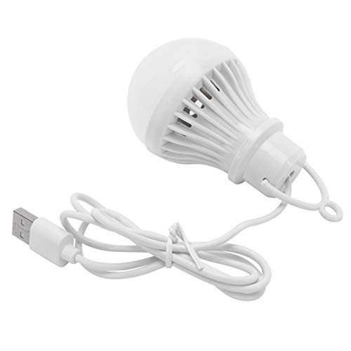 Nöd-LED-lampa, 5V 5W Motsvarande USB-strömförsörjningslampa för Utomhus Campingvitt Ljus