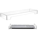 Hemobllo Keyboard Dust Cover Protector Clear Acrylic Keyboard Cover for Desktop and Mechanical Keyboards Waterproof Dustproof Covers for Home Office Use 18.70 Inch