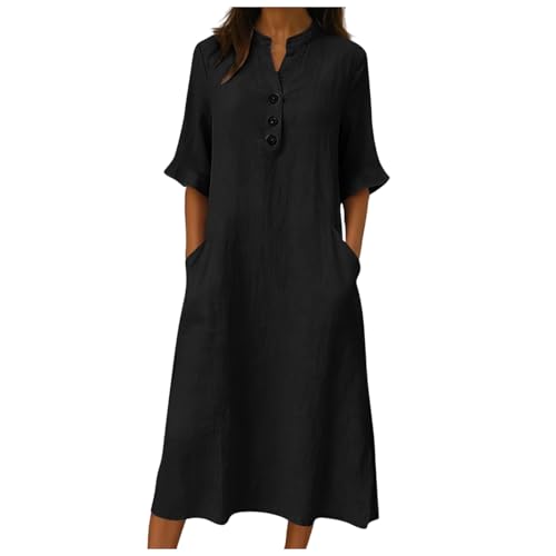 Robe d'été en lin idéale pour vos sorties plage et journées shopping en ville