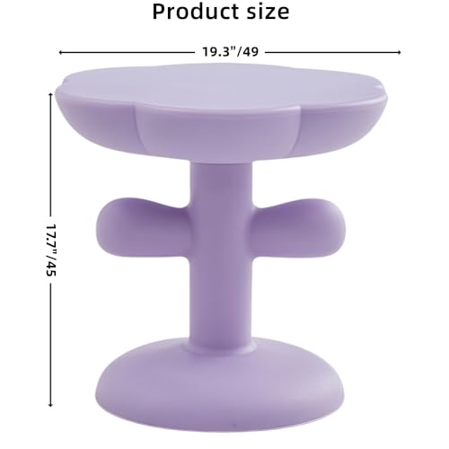 Table basse fleur violette table d'appoint de salon et chambre - 4