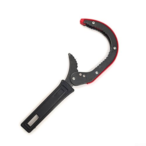 Image of Zilimontt Heavy-Duty Magnetic Filter Lid Spanner with Ergonomic Rubber Handle, Adjustable 76-89mm Diameter Range, Forged Steel Construction for Boiler and for HVAC