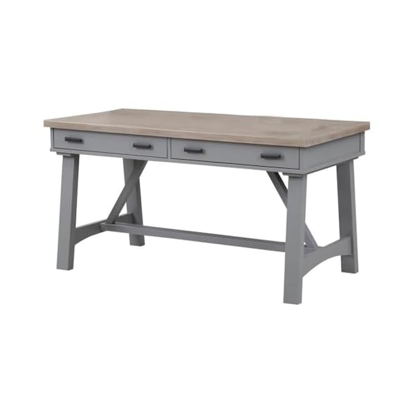Parker house americana modern 60 traditional wood writing desk in gray  urban country home decor