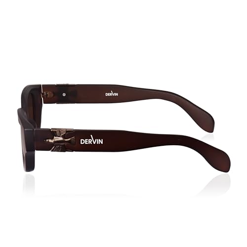 Image of Dervin UV Protection Polarized Rounded Rectangle Sunglasses for Men and Women