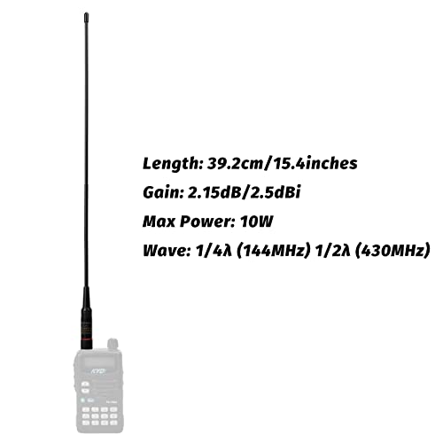 Antenne double bande 2m/70cm flexible et compacte avec connectique SMA mâle - 4