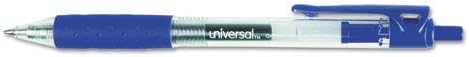 Universal Office Products 39913 - Bolígrafo de gel retráctil, tinta azul, tamaño mediano, paquete de 6 unidades