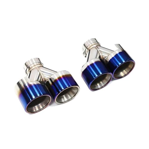 Tuyau d'échappement quadruple double sortie en inox durable compatible Jaguar XJL XF
