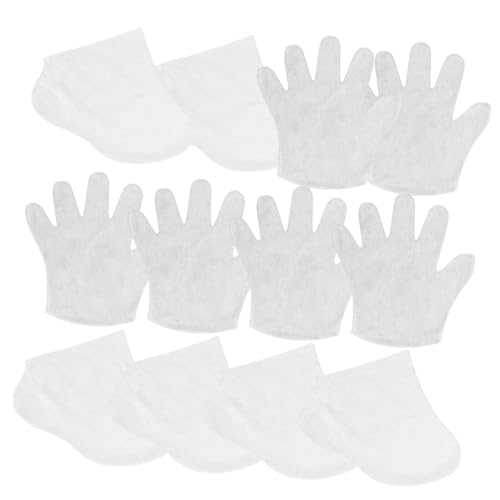 Generic 1 Set Non-Woven Fabric Paraffin Wax Liners Hand and Foot Gloves Gloves White Paraffin Wax Bath Liners Paraffin Wax Machine Liners