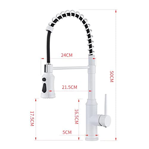 Robinet mitigeur de cuisine extractible multifonctions noir