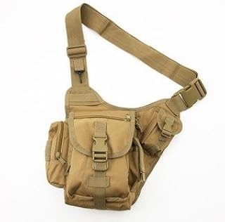 8ポケット防水ショルダーボディーバッグ B S055YN コヨーテ ブラウン ds-1650292