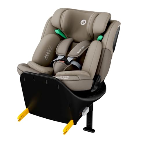 Maxi-Cosi Emerald S i-Size, 360 Swivel Baby car seat, 0-12 Years 40-150cm, Group 0+123 car seat, Isofix 0-36 kg car seat, Rearfacing, 4 Recline Positions, G-Cell Side Impact Protection, Tonal Truffle option