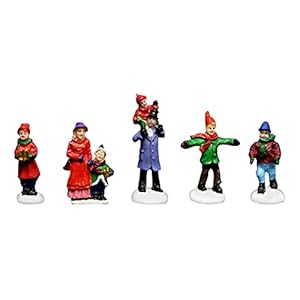 Christmas Village Figurines 5 Piece Decoration Set Perfect Addition to Your Christmas Indoor Decorations & Snow Village…
