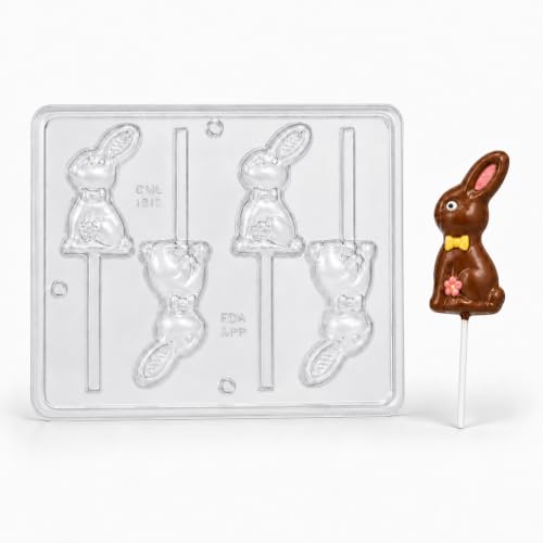 Easter Bunny Lollipop Chocolate Candy Mold Easter 1805