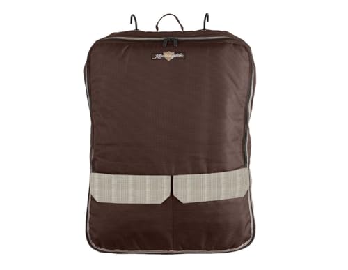 Kensington Hanging Padded Horse Harness Bag â€“ Full Zipper, Carry Handles, 2 Front Pockets, Textilene Ventilation & 4 Adjustable Straps on The Interior Color: Desert Sand